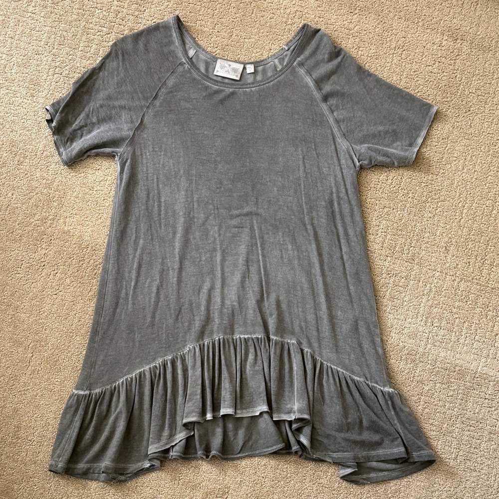 Ruffled Hem T-Shirt